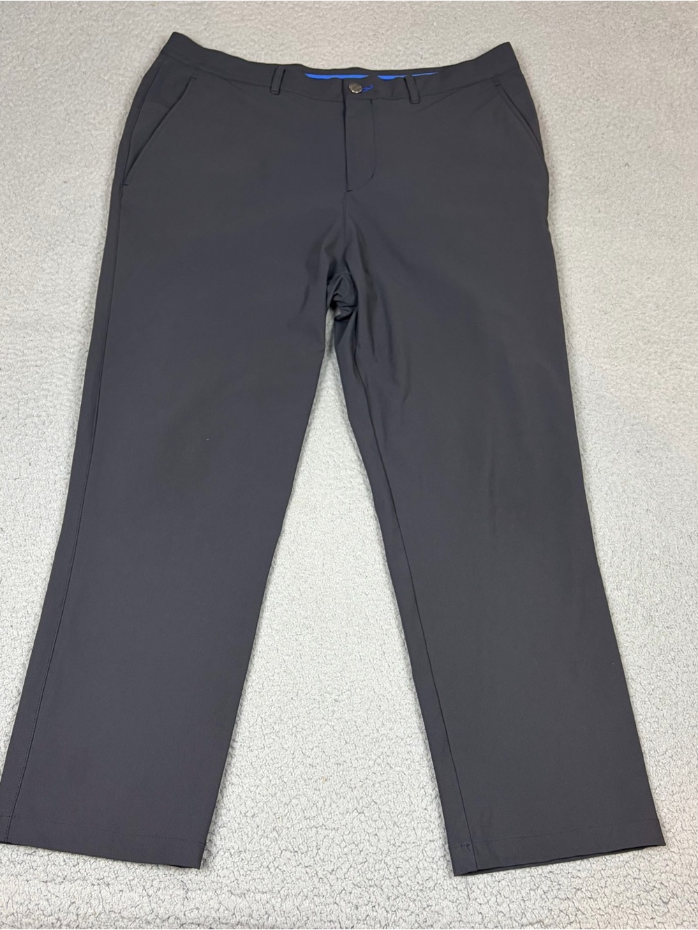 Twillory Pants Men's 36x30 Gray Chinos Stretch Performance Tailored Fit